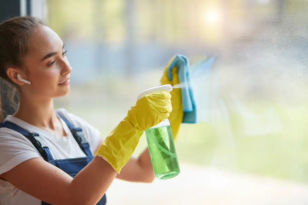 Professional residential cleaning service van and team in Lipan, TX